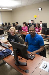 Rose State students using computers