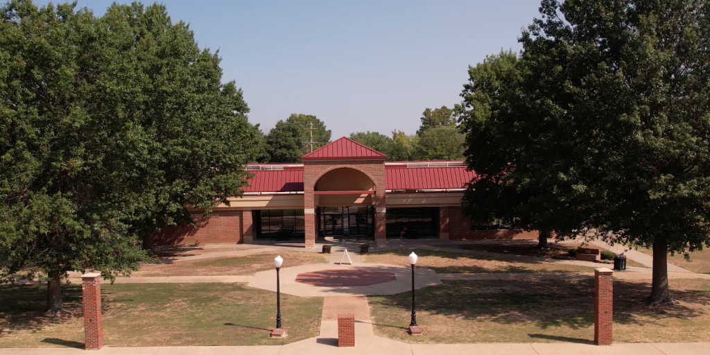 Cowboy Square building at Connors State College.